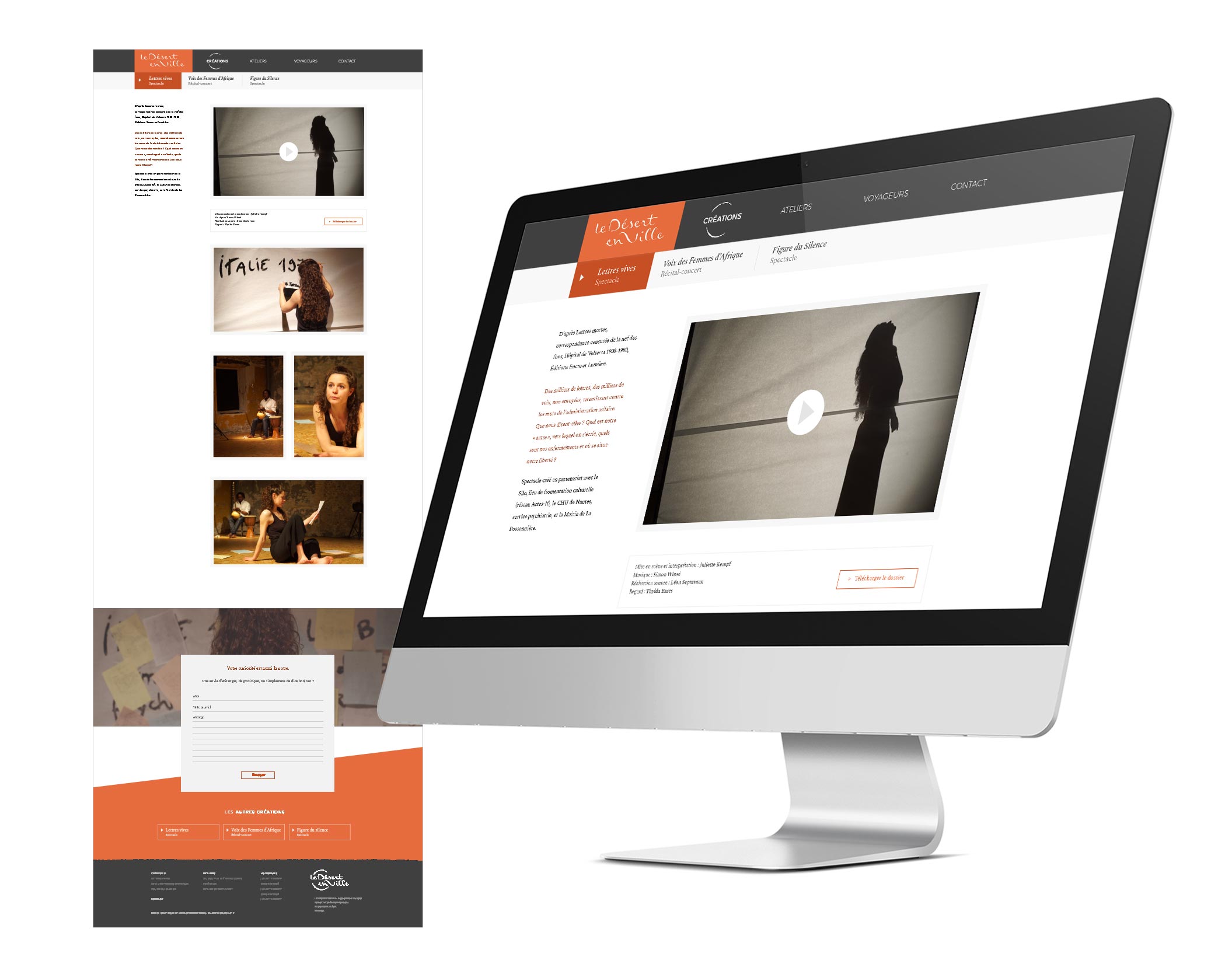Page création du site
