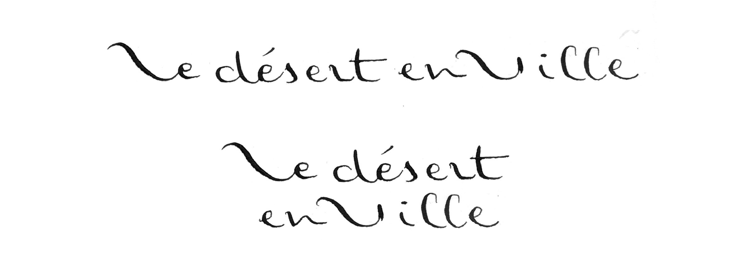 Dessin le désert en ville