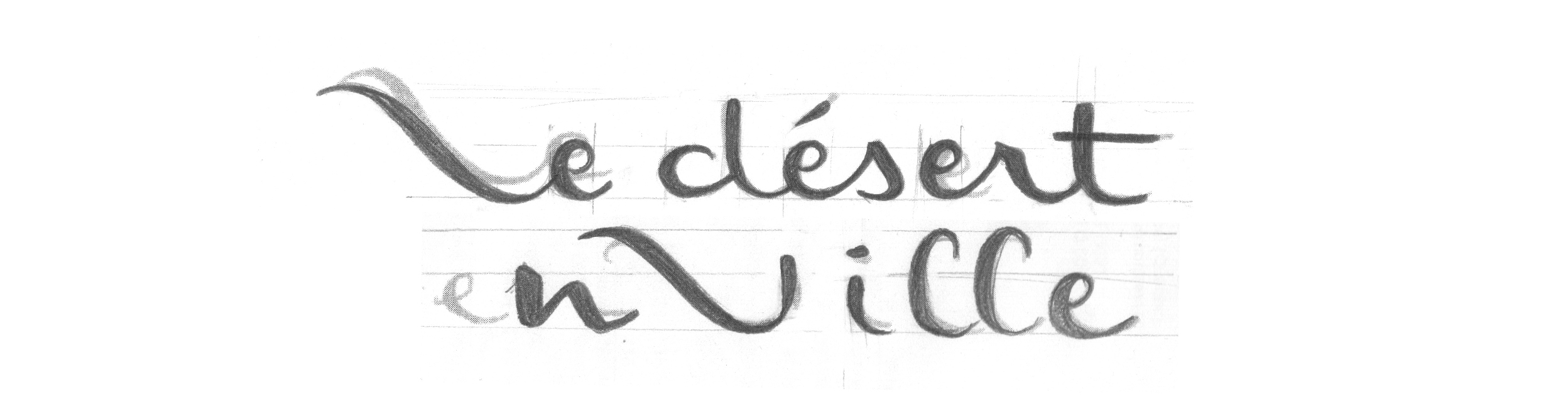 Dessin le désert en ville
